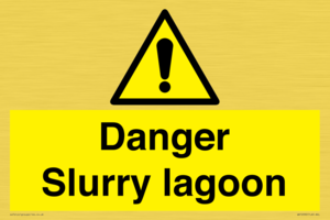 Danger Slurry lagoon